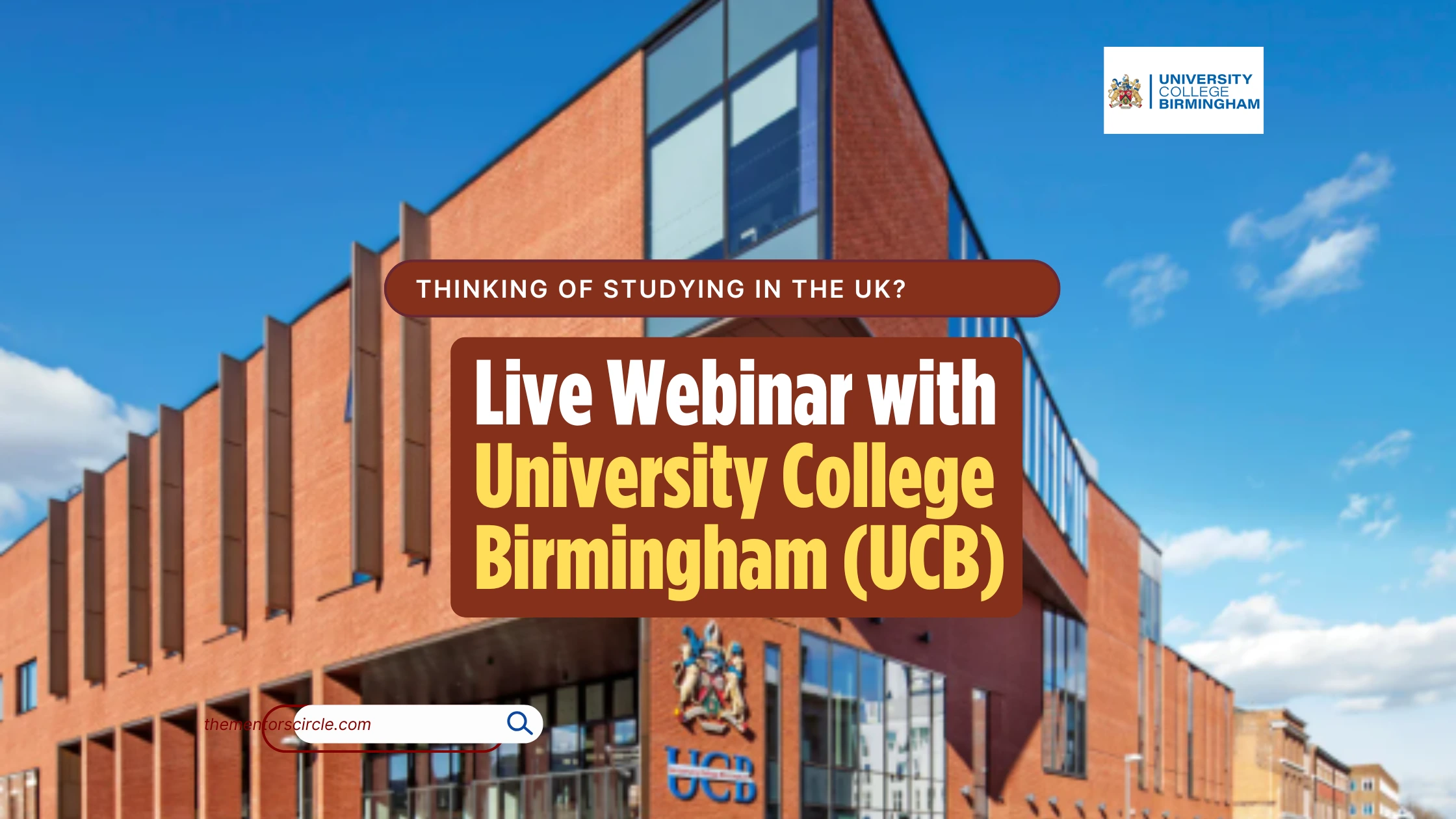 University College Birmingham – Live Webinar
